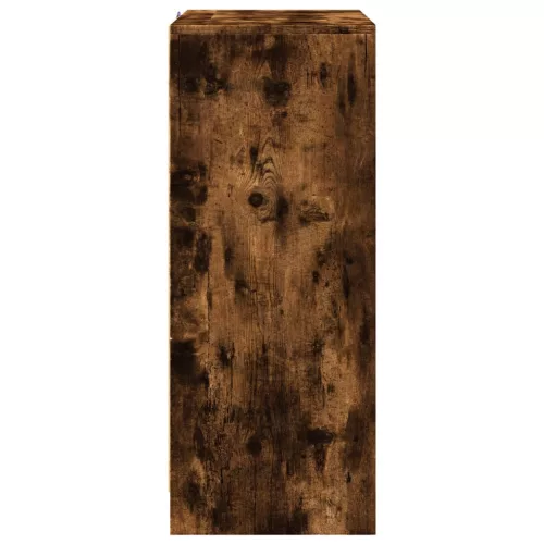 Füstös tölgy szerelt fa tálalószekrény LED-del 77 x 34 x 85 cm