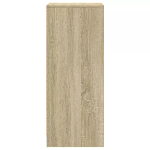 Sonoma tölgy szerelt fa tálalószekrény LED-del 42,5x34x85 cm