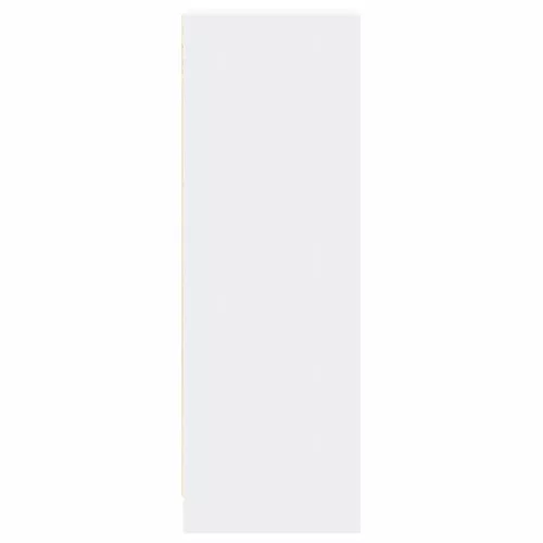 Fehér szerelt fa tálalószekrény LED-del 42,5 x 34 x 100 cm