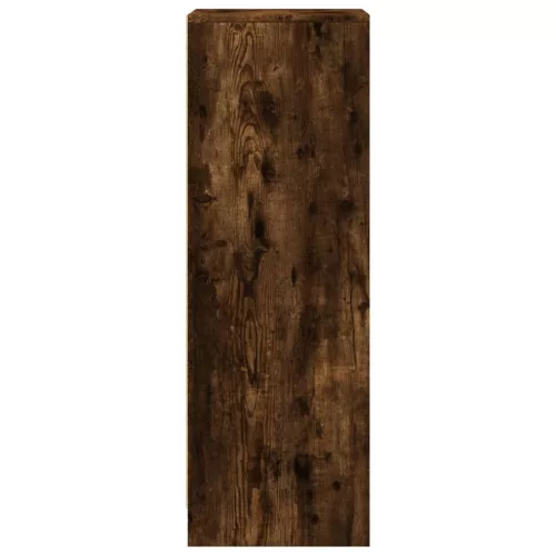 Füstös tölgy szerelt fa tálalószekrény LED-del 42,5x34x100 cm
