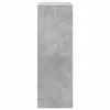 Betonszürke szerelt fa tálalószekrény LED-del 72x34x100 cm
