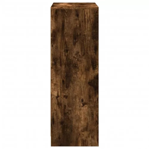 Füstös tölgy szerelt fa tálalószekrény LED-del 72x34x100 cm