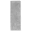 Betonszürke szerelt fa tálalószekrény LED-del 38 x 34 x 100 cm