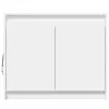 Fehér szerelt fa tálalószekrény LED-del 72 x 34 x 61 cm