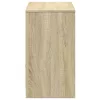 Sonoma tölgy színű szerelt fa LED-es TV-szekrény 91x34x61 cm
