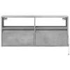 Betonszürke falra szerelhető TV-szekrény LED-del 100x31x45 cm