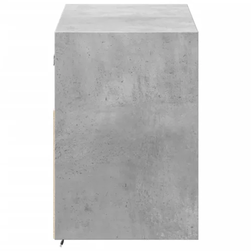 Betonszürke falra szerelhető TV-szekrény LED-del 100x31x45 cm