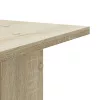 2 db sonoma tölgy színű szerelt fa hangszóróállvány 30x30x80 cm