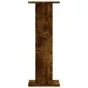 2 db füstös tölgy színű szerelt fa hangszóróállvány 30x30x80 cm