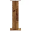 2 db antik fa színű szerelt fa hangszóróállvány 30 x 30 x 80 cm
