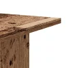 2 db antik fa színű szerelt fa hangszóróállvány 30 x 30 x 80 cm