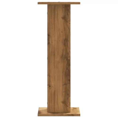 2 db kézműves tölgy színű fa hangszóróállvány 30 x 30 x 80 cm