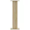 2 db sonoma tölgy színű szerelt fa hangszóróállvány 30x30x95 cm