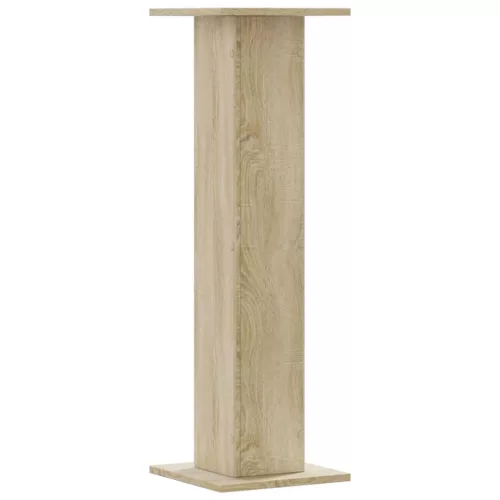 2 db sonoma tölgy színű szerelt fa hangszóróállvány 30x30x95 cm