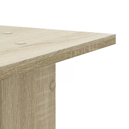 2 db sonoma tölgy színű szerelt fa hangszóróállvány 30x30x95 cm