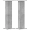 2 db betonszürke szerelt fa hangszóróállvány 30 x 30 x 95 cm