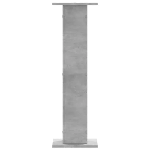 2 db betonszürke szerelt fa hangszóróállvány 30 x 30 x 95 cm