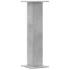 2 db betonszürke szerelt fa hangszóróállvány 30 x 30 x 95 cm