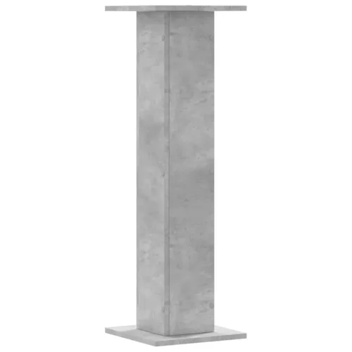 2 db betonszürke szerelt fa hangszóróállvány 30 x 30 x 95 cm
