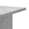 2 db betonszürke szerelt fa hangszóróállvány 30 x 30 x 95 cm