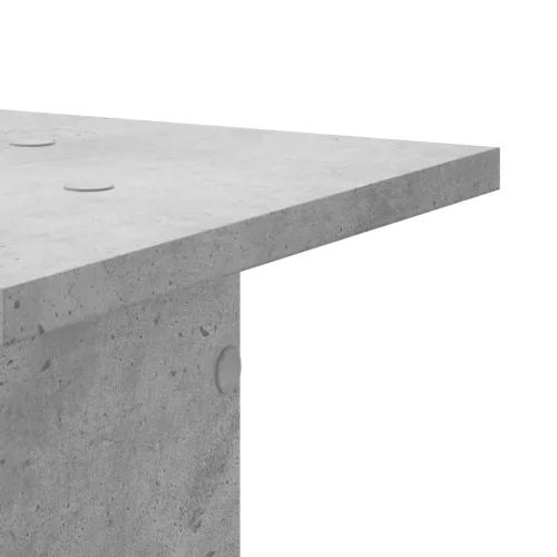2 db betonszürke szerelt fa hangszóróállvány 30 x 30 x 95 cm