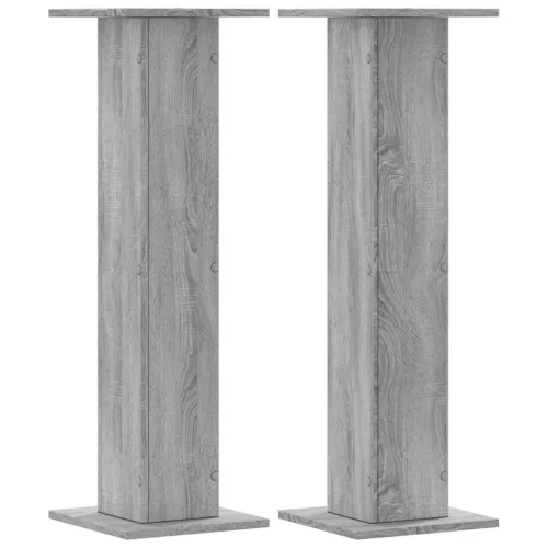 2 db szürke sonoma szerelt fa hangszóróállvány 30 x 30 x 95 cm