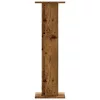 2 db antik fa színű szerelt fa hangszóróállvány 30 x 30 x 95 cm