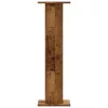 2 db antik fa színű szerelt fa hangszóróállvány 30 x 30 x 95 cm