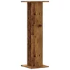 2 db antik fa színű szerelt fa hangszóróállvány 30 x 30 x 95 cm