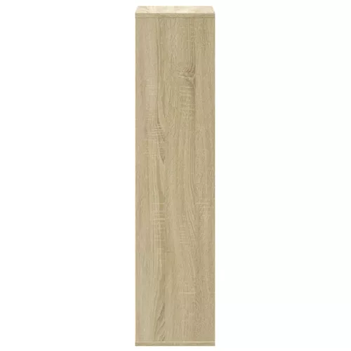 Sonoma tölgy színű szerelt fa könyvszekrény 50x25x105 cm