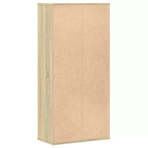 Sonoma tölgy színű szerelt fa könyvszekrény 50x25x105 cm