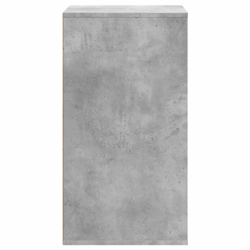 Betonszürke szerelt fa fiókos sarokszekrény 60 x 41 x 76 cm