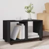 Fekete szerelt fa görgős szekrény 72 x 33 x 42,5 cm