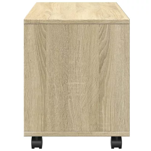 Sonoma tölgy színű szerelt fa görgős szekrény 72 x 33 x 42,5 cm