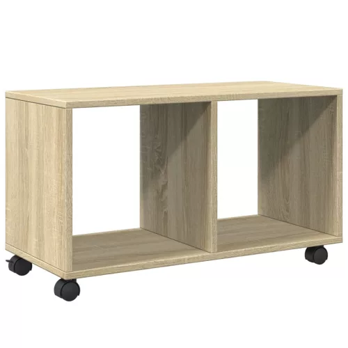 Sonoma tölgy színű szerelt fa görgős szekrény 72 x 33 x 42,5 cm