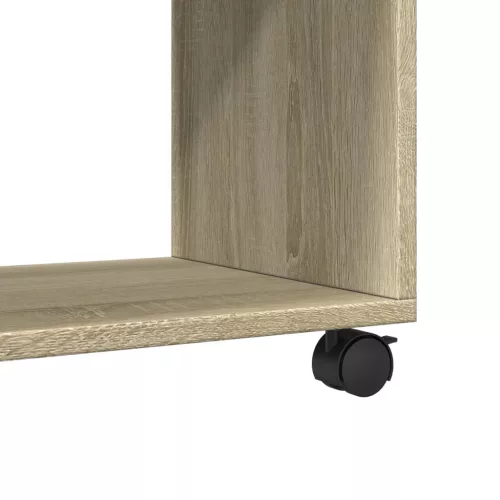 Sonoma tölgy színű szerelt fa görgős szekrény 72 x 33 x 42,5 cm