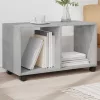 Betonszürke szerelt fa görgős szekrény 72 x 33 x 42,5 cm