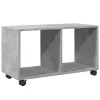 Betonszürke szerelt fa görgős szekrény 72 x 33 x 42,5 cm