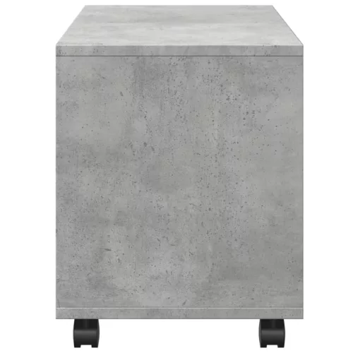 Betonszürke szerelt fa görgős szekrény 72 x 33 x 42,5 cm