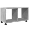 Betonszürke szerelt fa görgős szekrény 72 x 33 x 42,5 cm