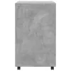 Betonszürke szerelt fa kerekes szekrény 60 x 48 x 81 cm