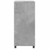 Betonszürke szerelt fa kerekes szekrény 55 x 40 x 91 cm