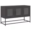 Fekete hidegen hengerelt acél TV-szekrény 100,5x39x60,5 cm