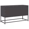 Fekete hidegen hengerelt acél TV-szekrény 100,5x39x60,5 cm
