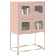 Highboard rózsaszín 68x39x107 cm Acél