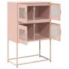 Highboard rózsaszín 68x39x107 cm Acél