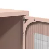 Highboard rózsaszín 68x39x107 cm Acél
