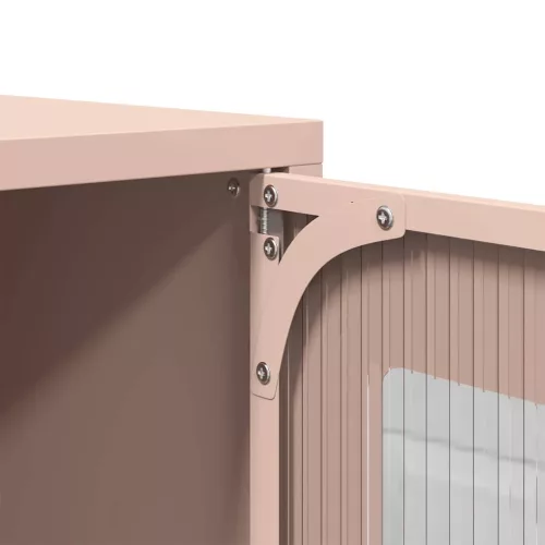 Highboard rózsaszín 68x39x107 cm Acél