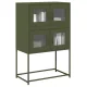 Highboard olívazöld 68x39x107 cm Acél