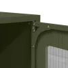 Highboard olívazöld 68x39x123 cm Acél
